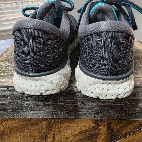 Brooks Glycerin 17 Running Shoes Women's 6.5 B Black Teal Neutral Cushion - Picture 3 of 7